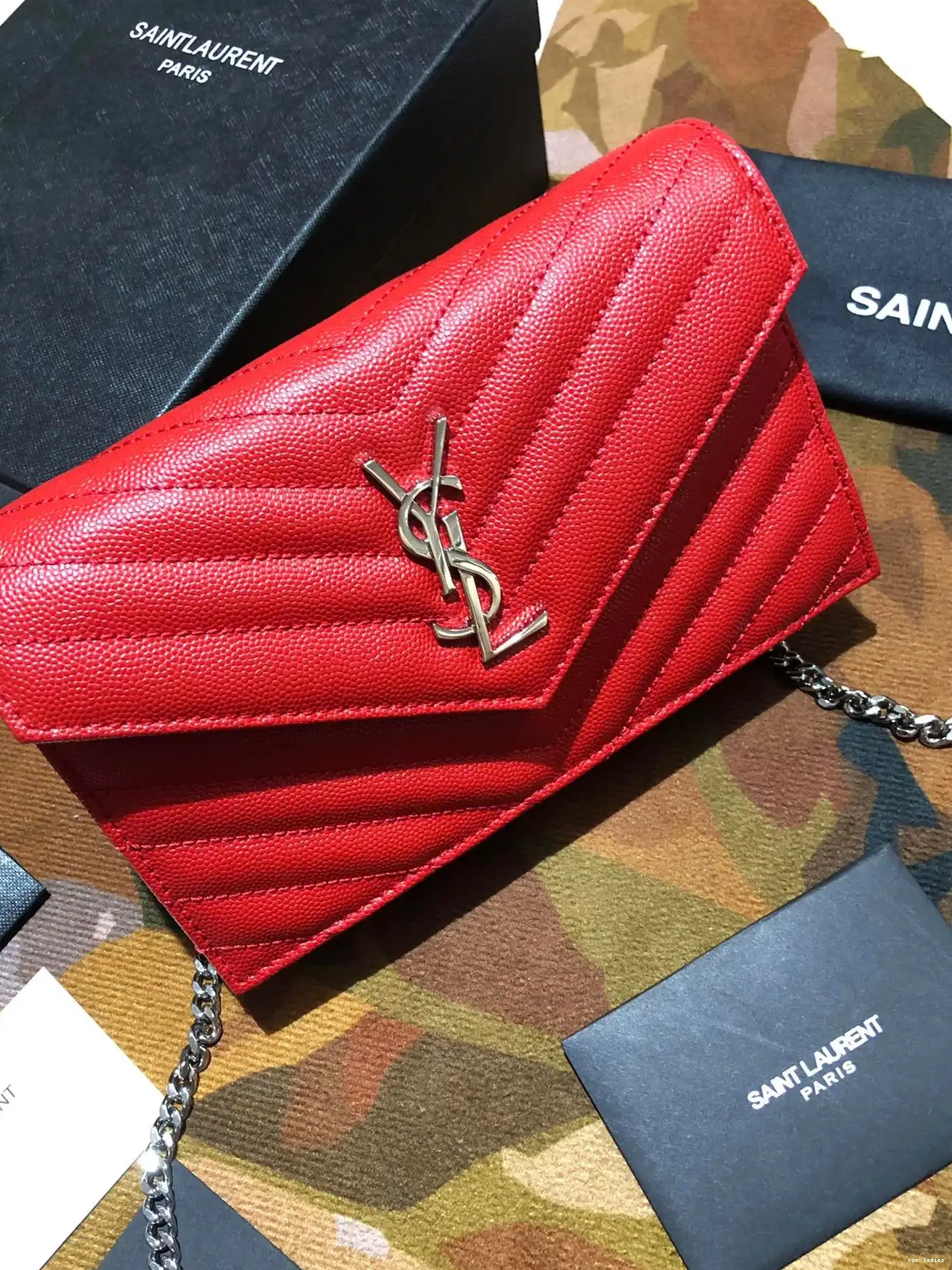 REP CHAIN YSL WALLET MATELASSÉ CASSANDRE 0701